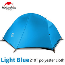 Load image into Gallery viewer, Naturehike 1 Person Cycling Ultralight Tent Waterproof Double Layer 4 Season Outdoor Camping Hiking Tourist Tents NH18A095-D

